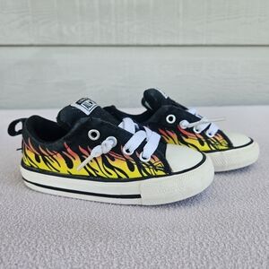 Converse CTAS Street Slip-On Sneaker Into the Flames Toddler SZ 7 Black